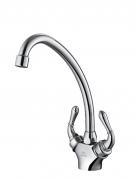 JXD-3611-218双把单孔厨房龙头