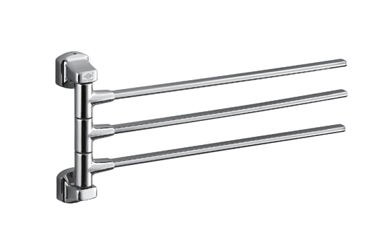 1#豪华三杆毛巾架