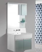 JXD-75013悬挂式浴室柜(珠光粉、白色)